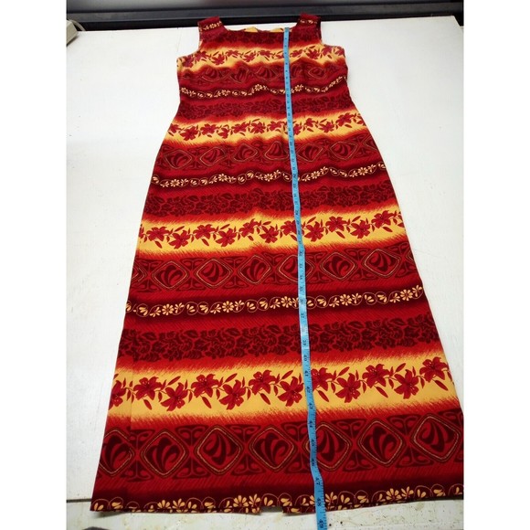 SAG HARBOR Size 8 Floral Dress Silky Satin Light Red Short Sleeves Women's - Picture 2 of 5